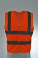 Red Work Wear Hi Viz Executive Safety Waist Vest 3