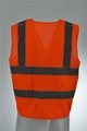 Red Work Wear Hi Viz Executive Safety Waist Vest 2