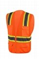 100% Cotton cheap green security safety vest 4