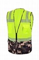 100% Cotton cheap green security safety vest 3