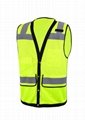 100% Cotton cheap green security safety vest 2