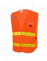 80GSM Mesh Traffic Warning Safety Uniforms 3