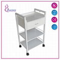 Premium Locking Rolling Trolley Cart With Drawer 1