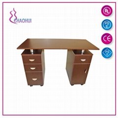 Wood Top Manicure Table Nail Table