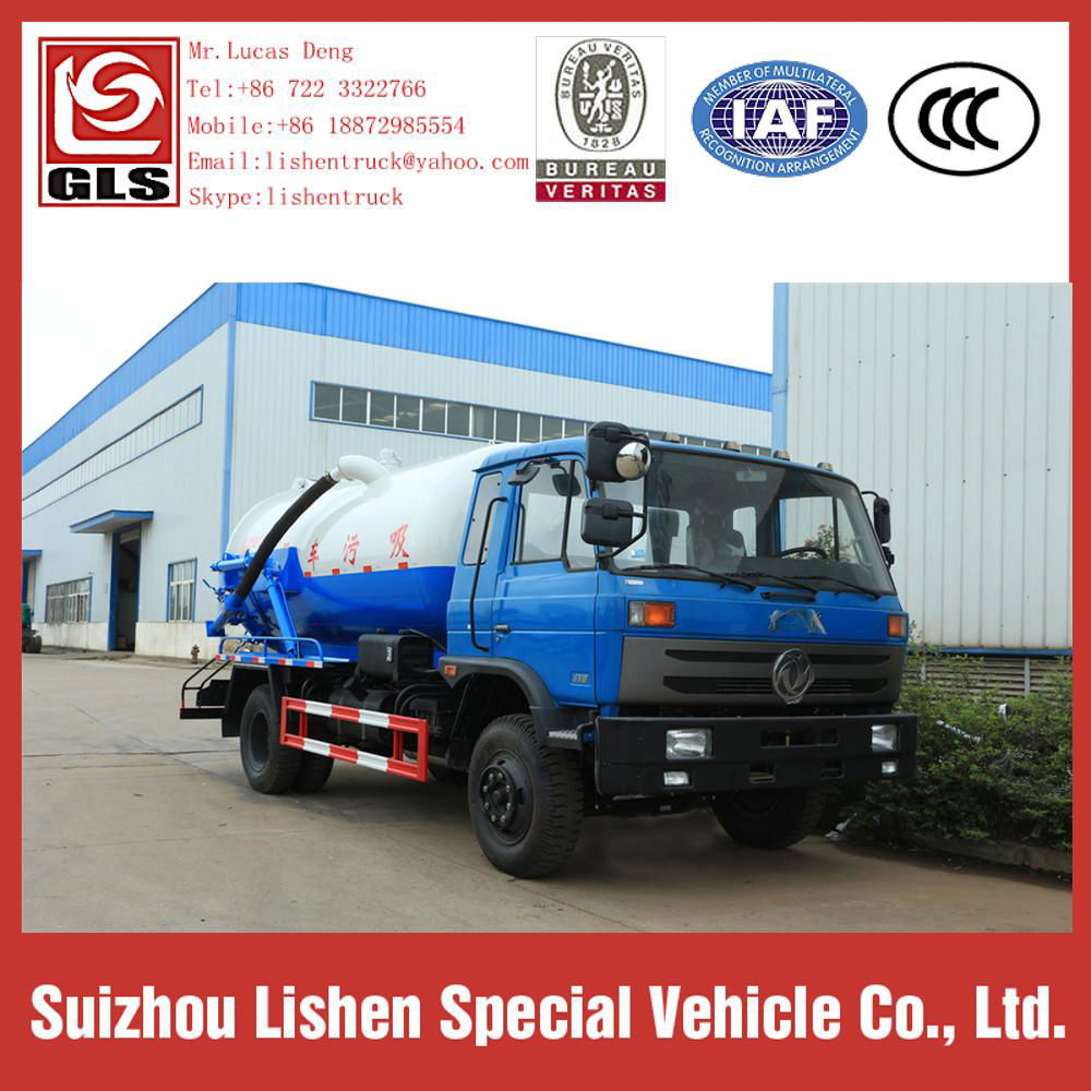 Dongfeng Vacuum Sewage Fecal Suction Truck 5