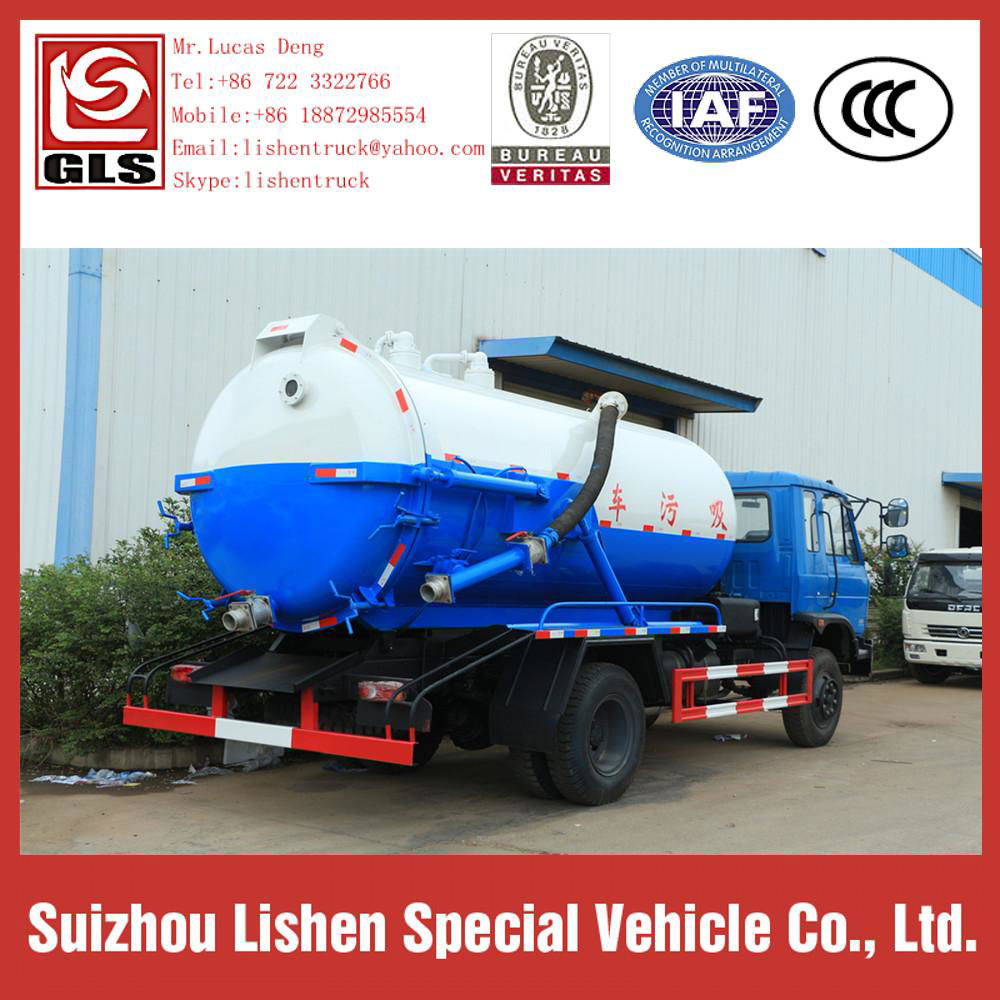 Dongfeng Vacuum Sewage Fecal Suction Truck 3