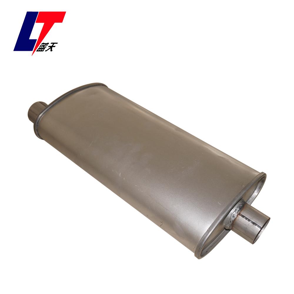 Seamlock aluminised universal oval car muffler  DWO056 3