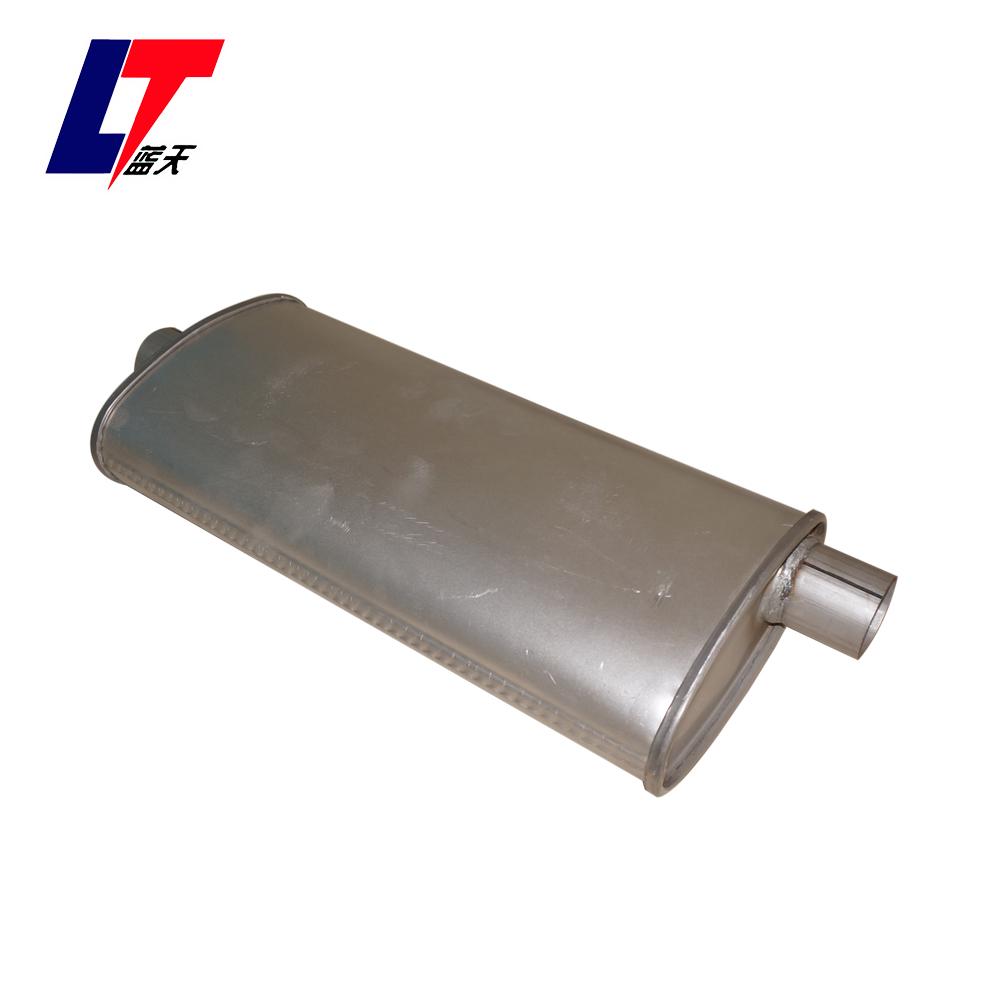 Seamlock aluminised universal oval car muffler  DWO056 2