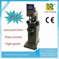 PLC pad printer with pad clean system