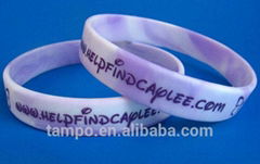 silicone wristband silk screen printing