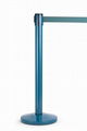 retractable belt crowd control stanchion with cement bases 4