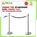 Rope Bollard Queue Stanchion with Cement