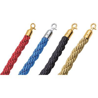 Braided Barrier System Rope with Chrome End