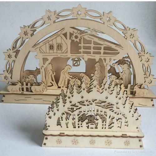 wood craft acrylic craft Christams decoration