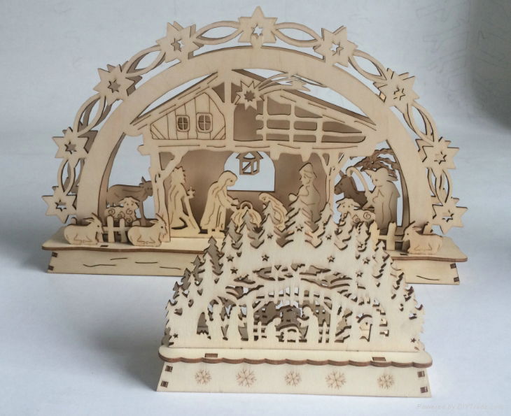 wood craft acrylic craft Christams decoration 3