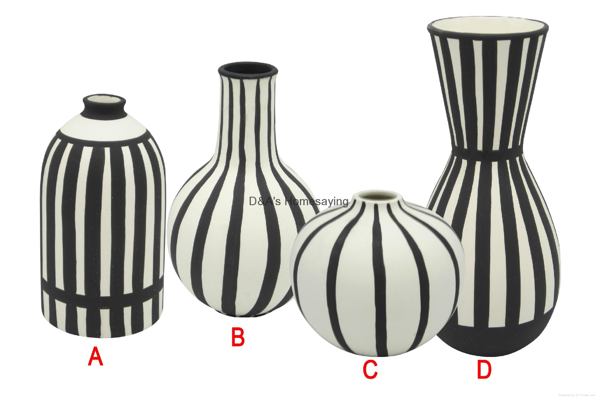 Decorative Hand Painted Ceramic Flower Vase HS0007 D&A‘s Homesaying (China Manufacturer