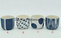 Hand Painted Ceramic Candle cup 1