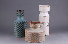 Decorative Antique Finish Ceramic Flower Vase