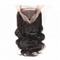 360 Closure Body Wave Brazilian Hair