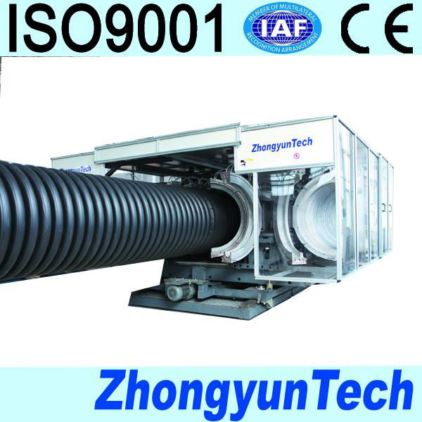 corrugated plastic pipe extrusion line