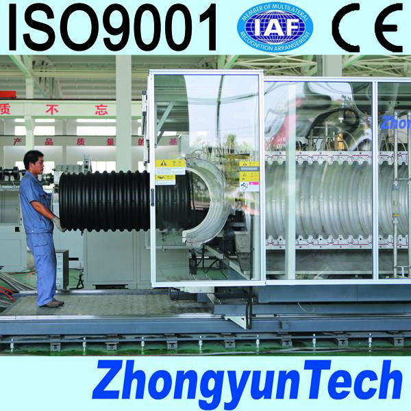 plastic corrugated pipe machine