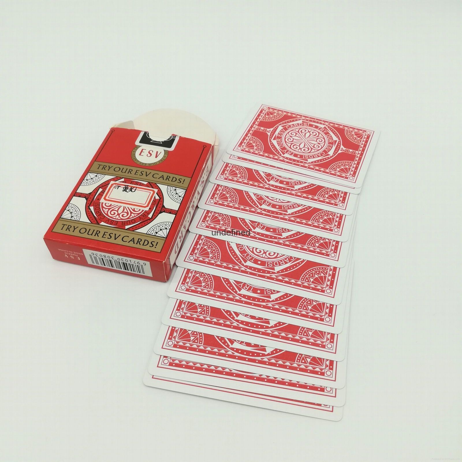 Quality Chinese Greycore Casino Cardstock Paper Pokers  2