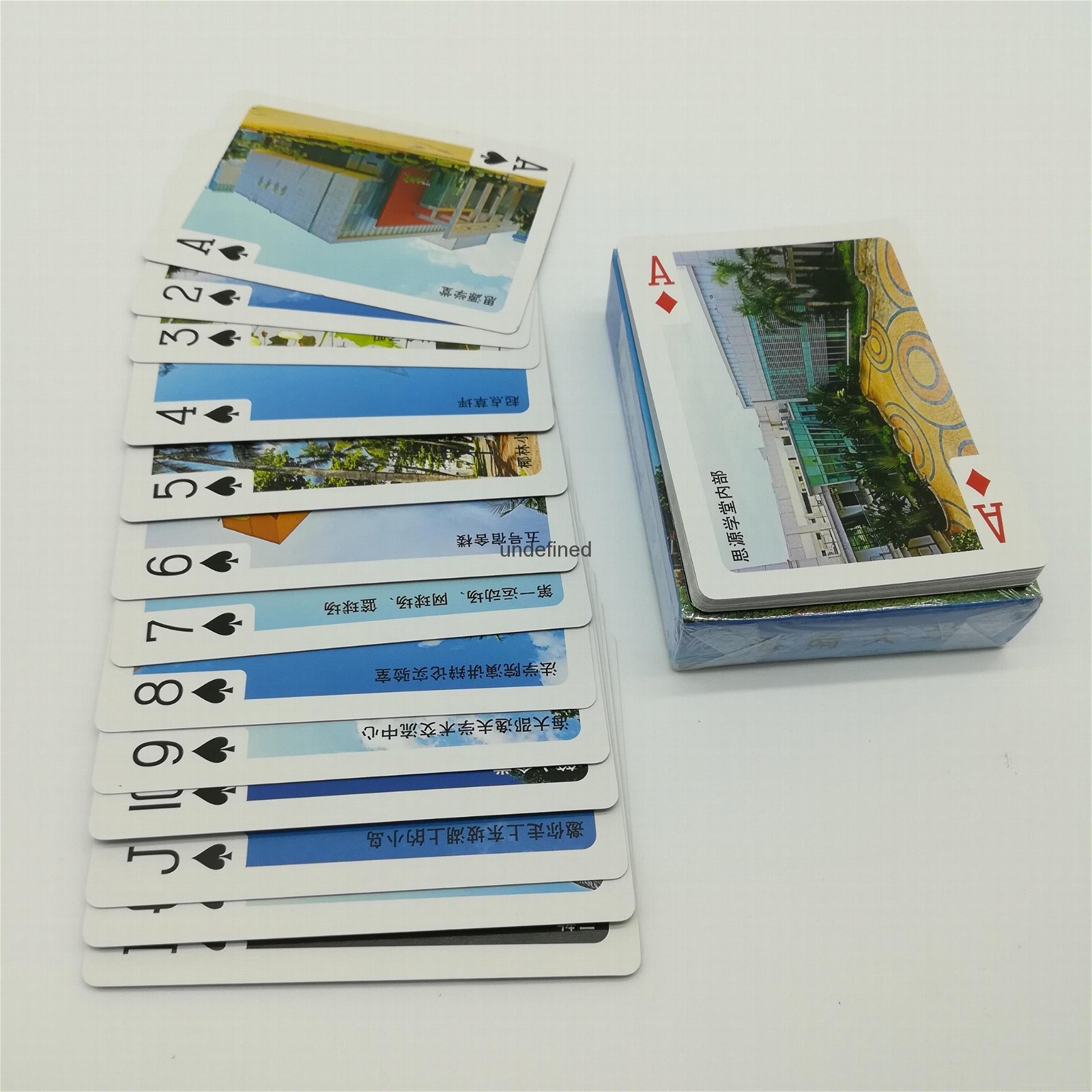 中国蓝芯牌游戏卡广告纸牌扑克宽牌设计定制 3