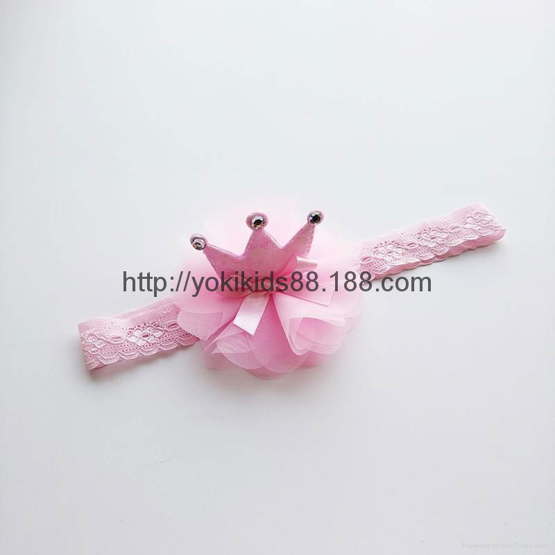 Lace crow headdress headband hair accessory 2