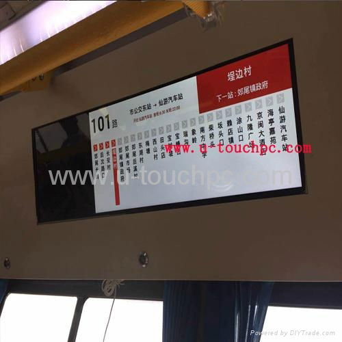 Bus Digital Signage LED Video Walls LCD Monitor with Bar Type