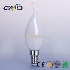 Led filament bulb Candle C35T 4w E14 Frosted