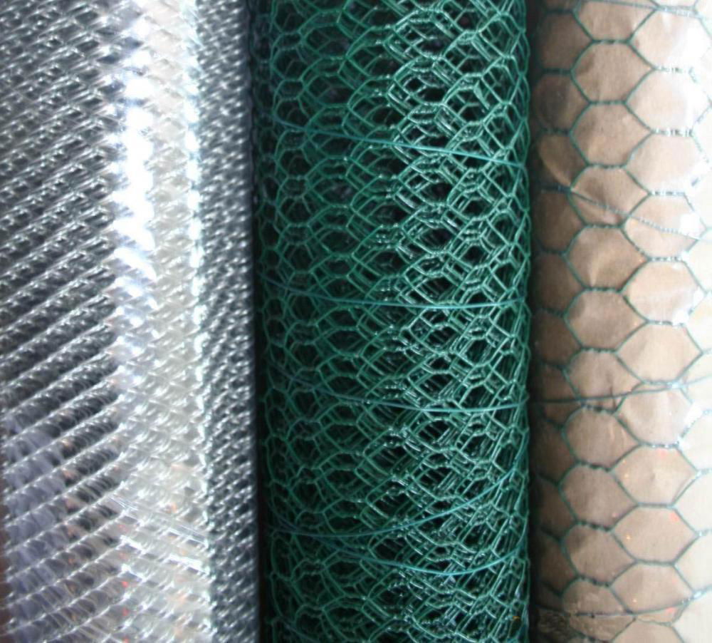 Hexagonal wire mesh for chicken fence