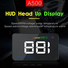 A500 Car Hud Head up Display OBD 2 Overspeed Warning System Fuel Consumption Sa