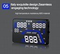 Q7 HUD 5.5" Car GPS Head Up Display with Speed Warning MPH Fuel Consumption 4