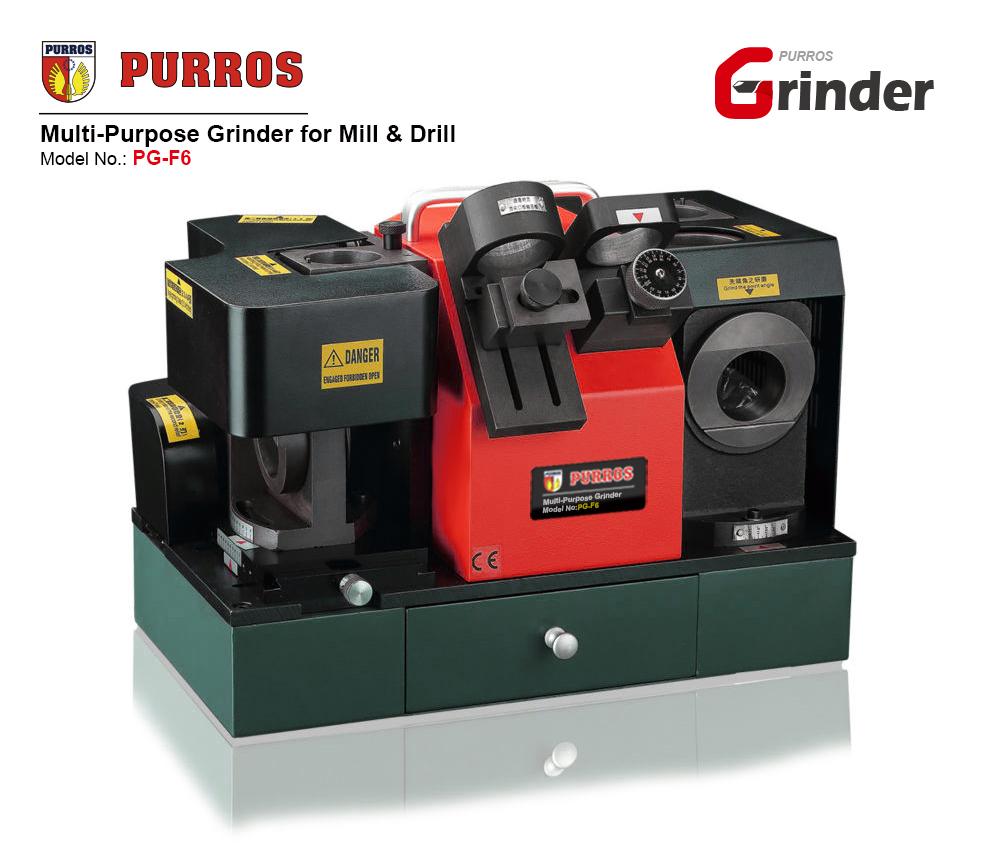 PURROS PG-F6 Multi-Purpose Grinder for Mill and  Drill