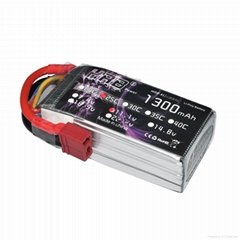 HRB 1300mAh 25C 3S 11.1V LiPo Battery Pack with T Plug & invite agents