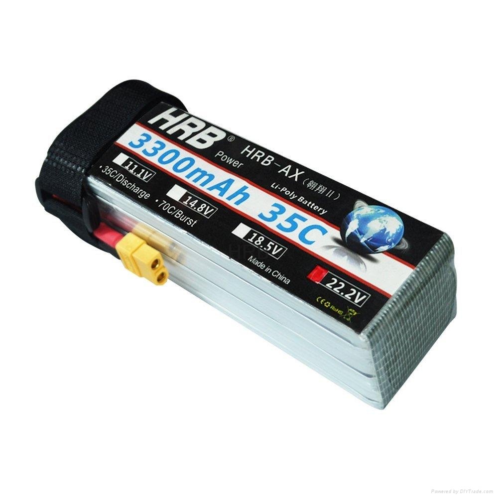 HRB Battery Lipo 6s 22.2V 3300mAh 35C Lipo Battery Bateria Lipo For RC FPV Car 