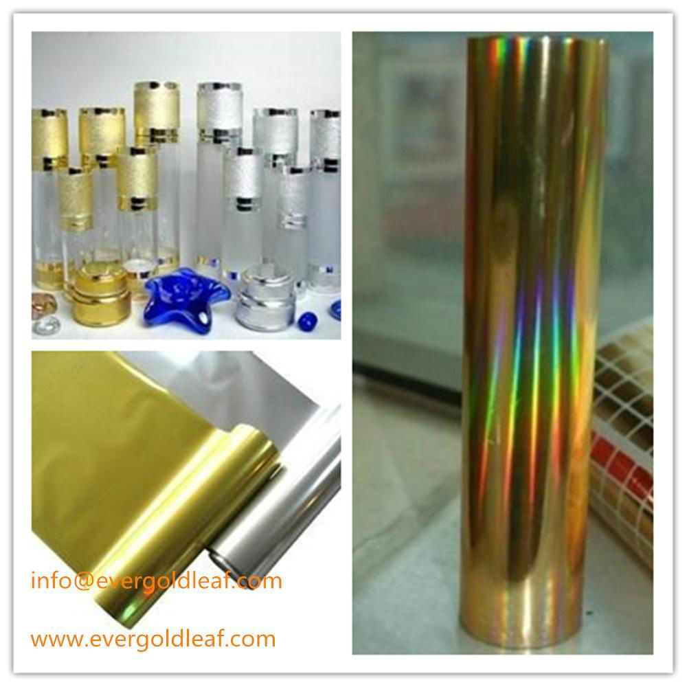 12micron hot stamping foil for paper with standard size 0.64*120m 3