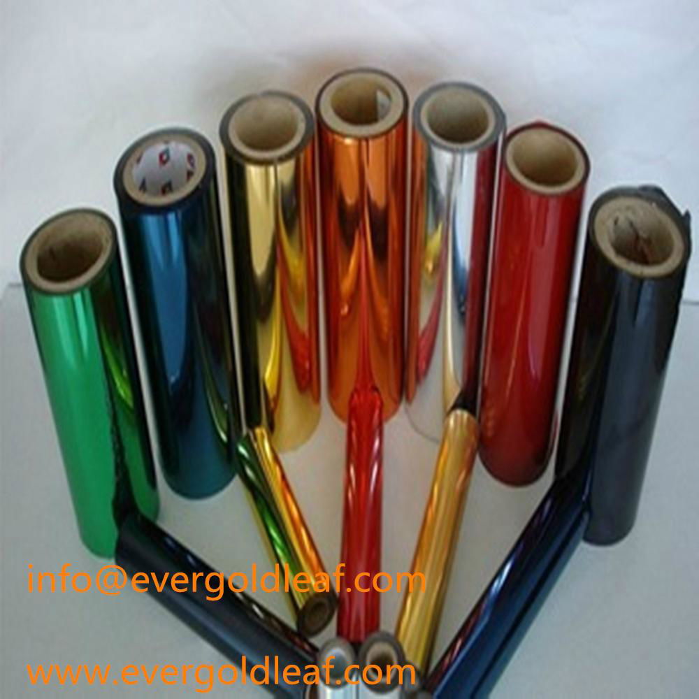 12micron hot stamping foil for paper with standard size 0.64*120m 4