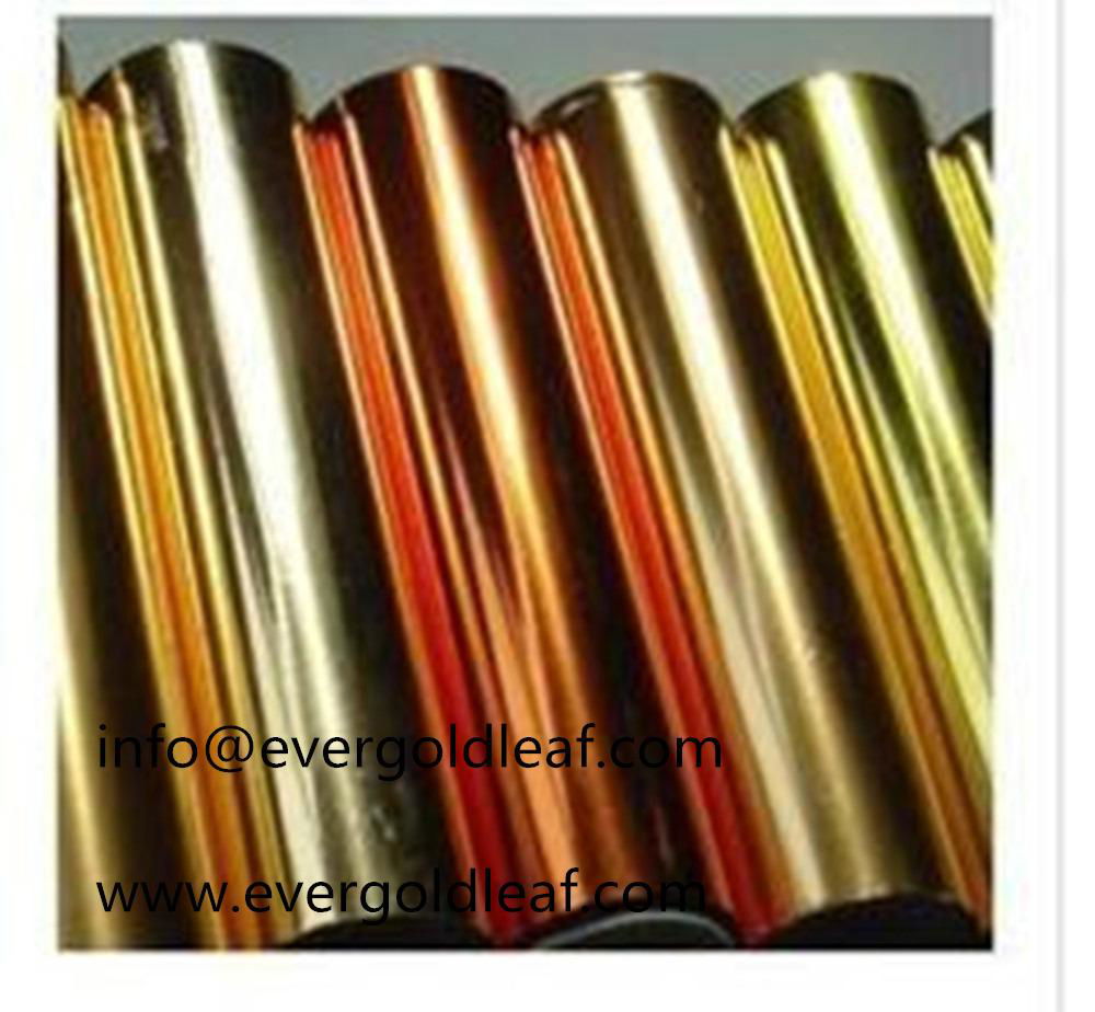 12micron hot stamping foil for paper with standard size 0.64*120m 5