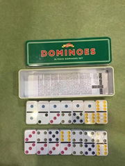 Plastic  Domino In Tin Box