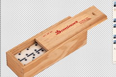 Baby Mini Dominoes Set in Wooden Box