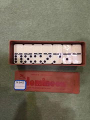 Drawer Style Plastic Box Double 6 Dominoes Set