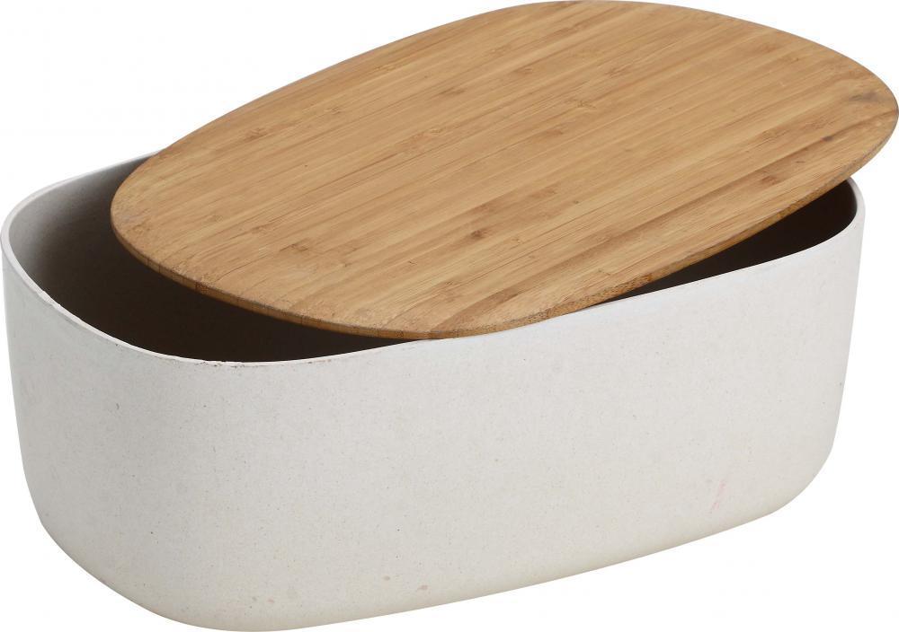 Smooth rectangle bamboo fiber bread box GT123 (China Trading Company) Tableware Home