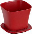 Bamboo Fiber Square Flower Pots 1