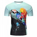 Mens 3d lion Print T shirt 100 polyester shirts