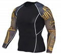 Mens compression shirt fitness training