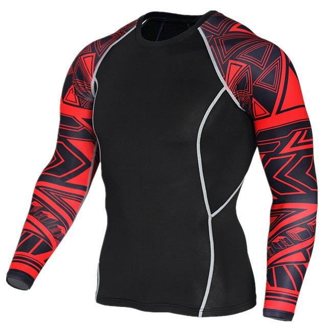 Mens sport fitness wear personalized polyester t shirt 3