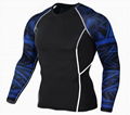 Mens sport fitness wear personalized polyester t shirt 2