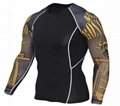 Mens sports athletic tops polyester long sleeve shirts 2