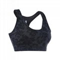 Customized full printing yoga cropped top bra 1